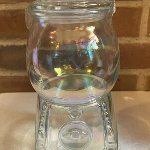 NEW Target Halloween Clear Iridescent Gumball Machine Jar Bullseye 2022 Storage